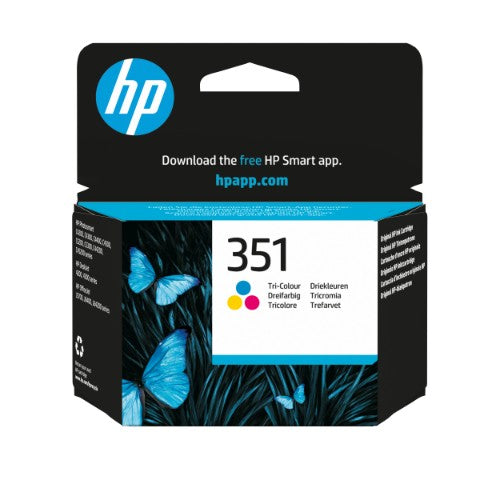 HP CB337EE/351 Printhead cartridge color, 170 pages ISO/IEC 24711 3.5ml for HP DeskJet D 4260/OfficeJet J 5700/PhotoSmart C 4280/PhotoSmart C 5280/PhotoSmart D 5300