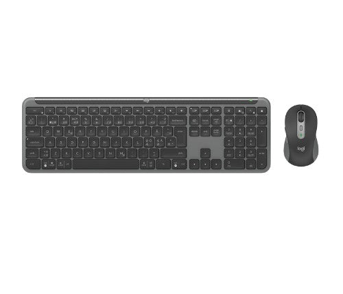 Logitech 920-012488 keyboard Mouse included Office RF Wireless + Bluetooth QWERTY Nordic Graphite