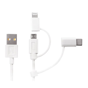 LogiLink CU0126 USB cable 1 m USB A White