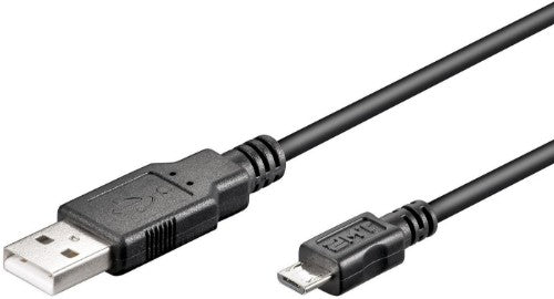 Microconnect USBABMICRO18 USB cable USB 2.0 1.8 m USB A Micro-USB B Black