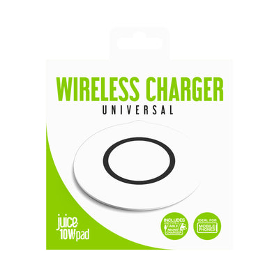 Juice JUI-WCHAR-PAD-PSU-10W-ECO-WHT Smartphone White USB Fast charging Indoor