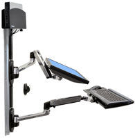 Ergotron LX Series LX Wall Mount System 68.6 cm (27") Black, Silver