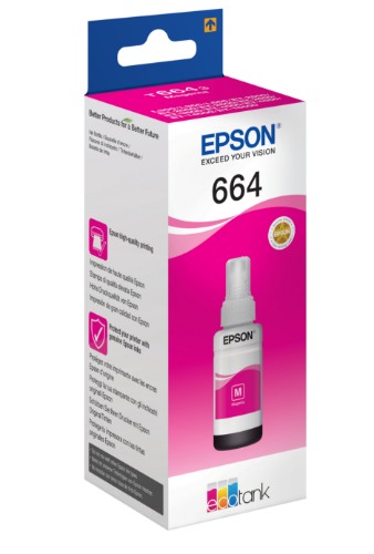 Epson C13T664340/664 Ink bottle magenta, 6.5K pages 70ml for Epson L 300/655