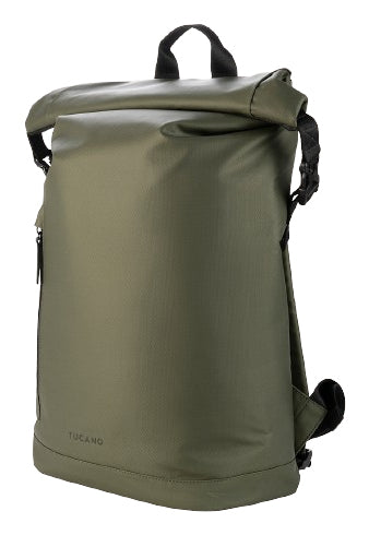 Tucano ROLLO Laptop 15.6", MacBook Pro 16" Backpack case rolltop closure Military green