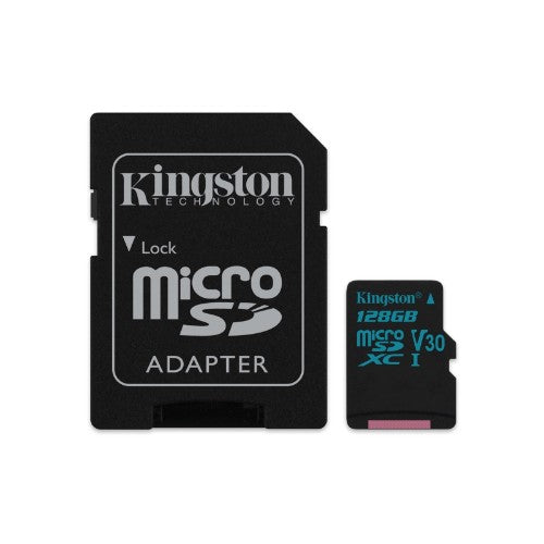 Kingston Technology Canvas Select 128GB micSDXC Plus 100R A1 C10 Card + ADP