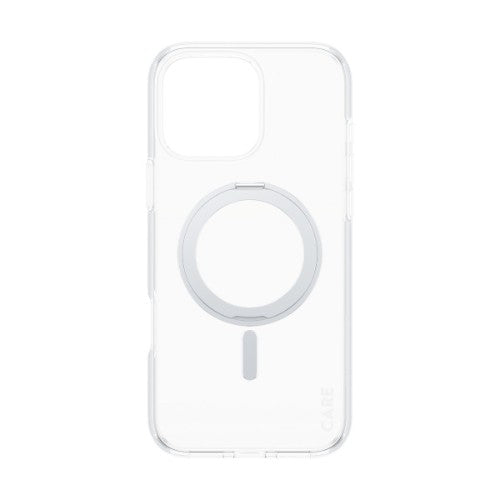 PanzerGlass CARE™ by ® Case Transparent w. Silver Kickstand & MagSafe iPhone 16 Pro Max