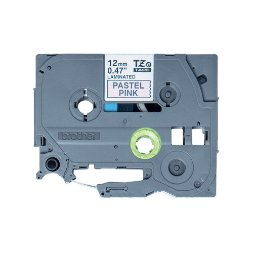 Brother TZE-MQE31 DirectLabel black on Pastell pink Laminat 12mm x 4m for Brother P-Touch TZ 3.5-36mm/6-12mm/6-18mm/6-24mm/6-36mm