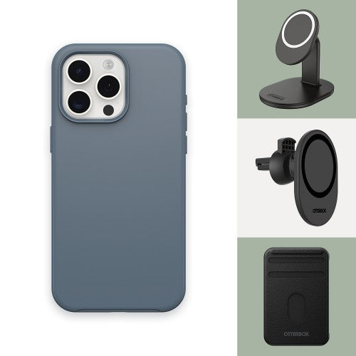 OtterBox Symmetry Series for MagSafe for iPhone 15 Pro Max, Bluetiful (Blue)