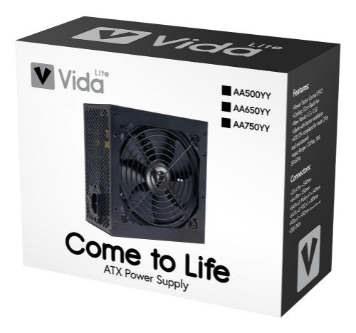 VIDA AA-500-YY power supply unit 500 W 24-pin ATX ATX Black