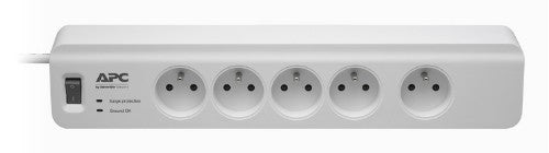 APC PM5-FR surge protector White 5 AC outlet(s) 230 V 1.83 m