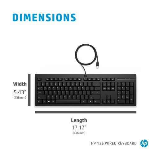 HP 125 USB WD KBD (Bulk 12)