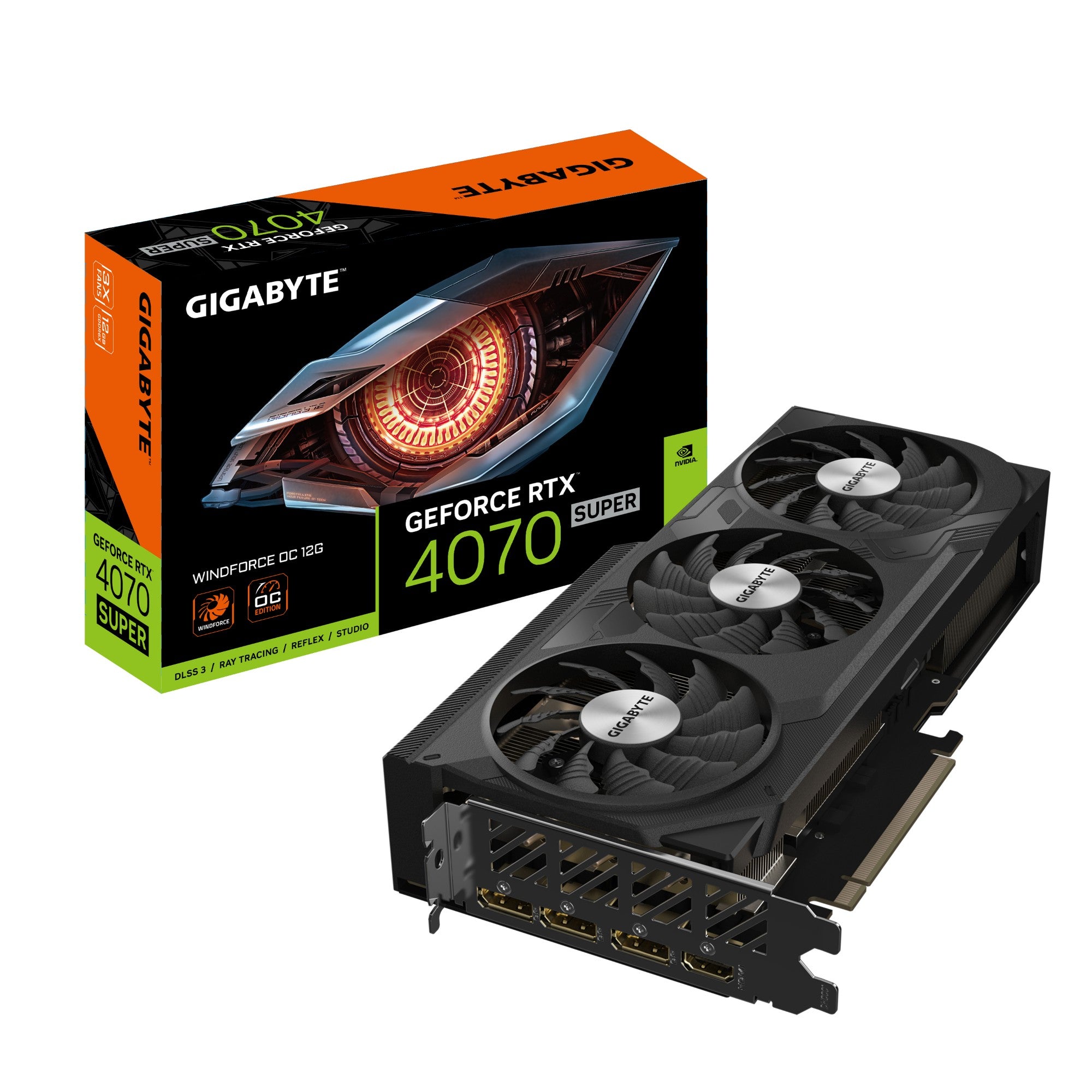 Gigabyte GeForce RTX 4070 SUPER WINDFORCE OC 12G NVIDIA 12 GB GDDR6X