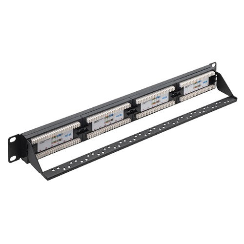connektgear 24 Port Patch Panel (CAT5e) IDC Punch Down 19 inch + Lacing Bar