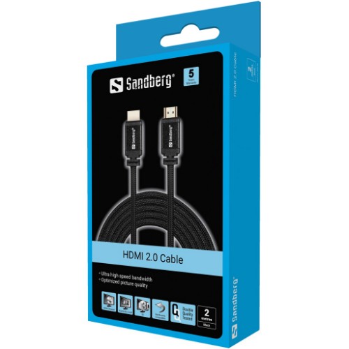 Sandberg HDMI 2.0 Cable 19M-19M, 2m