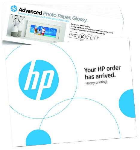 HP Advanced Photo Paper Glossy 65 lb 4 x 12 in. (101 x 305 mm) 10 sheets