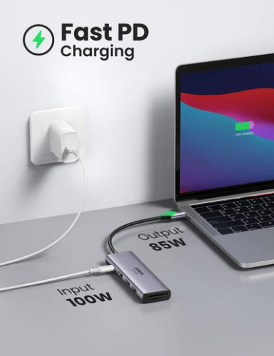 Ugreen 6-in-1 USB-C Hub USB Type-C Silver