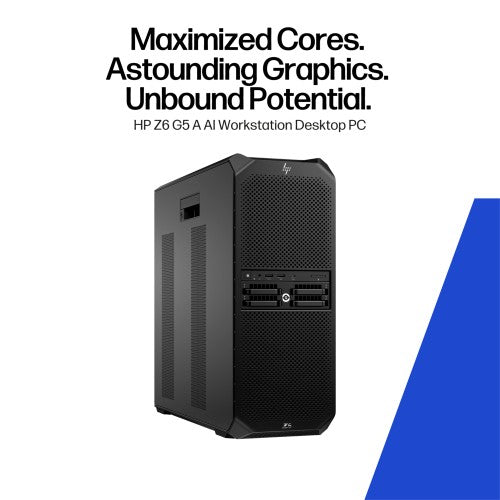 HP Z6 G5 A Wolf Pro Security Edition AMD Ryzen Threadripper PRO 9975WX 64 GB DDR5-SDRAM 1 TB SSD Windows 11 Pro Tower Workstation AI Workstation Black