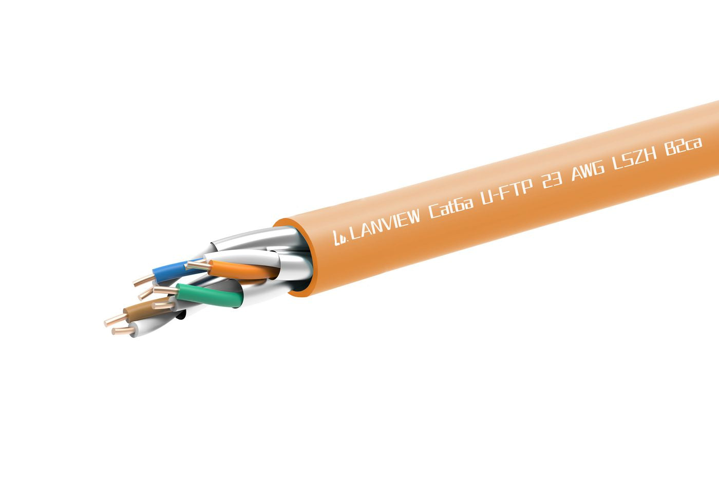 Lanview LVN122153 networking cable Orange 305 m Cat6a