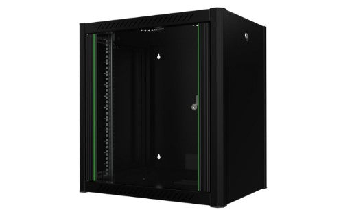 Lanview RWP12U45BL rack cabinet 12U Wall mounted rack Black