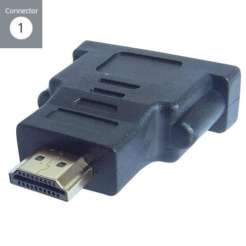 connektgear HDMI to DVI-D Monitor Adapter - Male to Female (24+1)