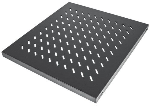 Intellinet 19" Fixed Shelf, 1U, 525mm Depth, Max 50kg, Black