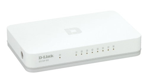 D-Link GO-SW-8G/E network switch Unmanaged Gigabit Ethernet (10/100/1000) White