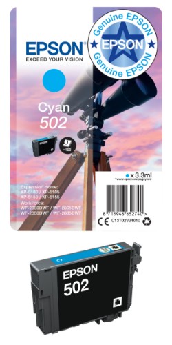 Epson C13T02V34010/502 Ink cartridge magenta, 160 pages 3,3ml for Epson XP 5100