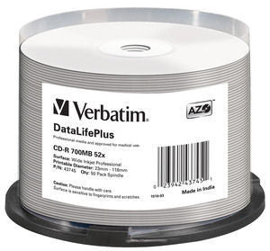 Verbatim CD-R 52x DataLifePlus 700 MB 50 pc(s)