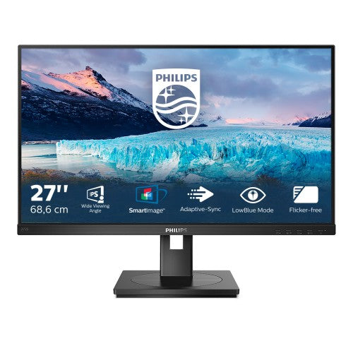 Philips S Line 272S1AE/00 computer monitor 68.6 cm (27") 1920 x 1080 pixels Full HD LCD Black