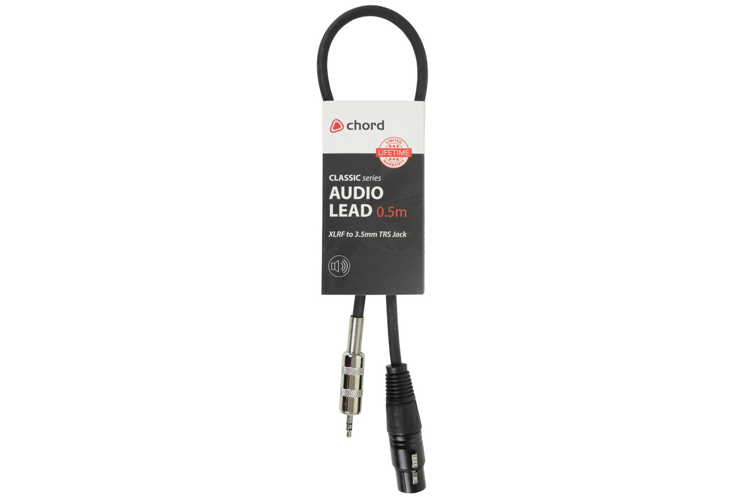 Chord Electronics 190.066UK audio cable 0.5 m XLR 3.5mm TRS Black