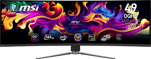 MSI MPG 491CQP QD-OLED computer monitor 124.5 cm (49") 5120 x 1440 pixels DQHD Black