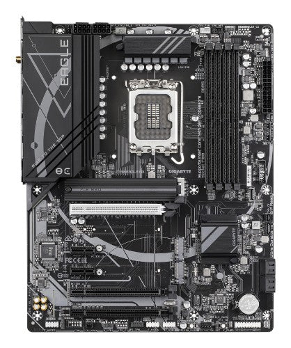GIGABYTE Z790 EAGLE AX Motherboard - Supports Intel Core 14th Gen CPUs, 12+1+１Phases Digital VRM, up to 7600MHz DDR5 (OC), 3xPCIe 4.0 M.2, Wi-Fi 6E, 2.5GbE LAN, USB 3.2 Gen 2