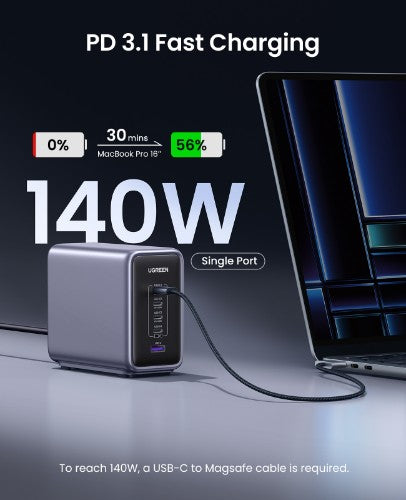 Ugreen Nexode Universal Black AC Fast charging Indoor