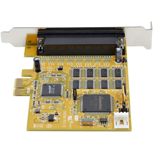 StarTech.com 8-Port PCI Express RS232 Serial Adapter Card, PCIe RS232 Serial Card, 16C1050 UART, Multiport Serial DB9 Controller/Expansion Card, 15kV ESD Protection, Windows Only - TAA