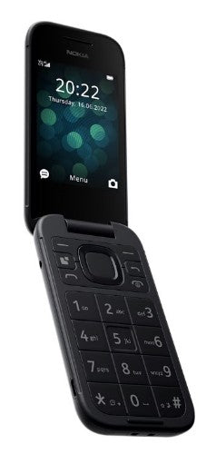 Nokia 2660 Flip - 4G, VoLTE, 2,8"+1,77", 0,3MP, 48MB/128MB, Black