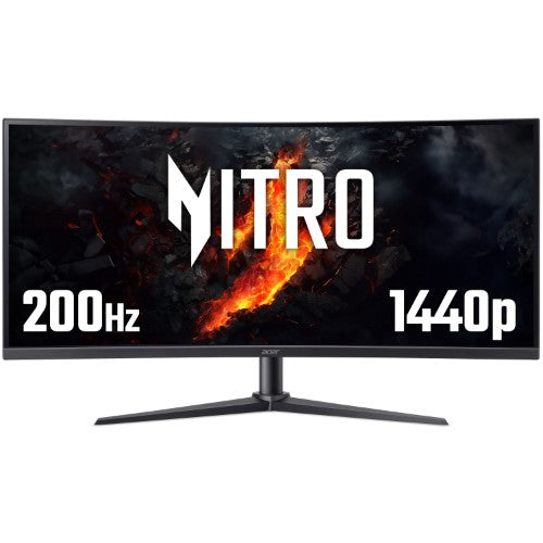Acer NITRO XZ0 Nitro XZ340CURX0bmiiphx - 34'', WQHD (3440x1440), 200Hz, 1ms, 21:9, 1500R Curve, ZeroFrame, VA, Black