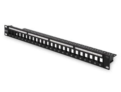 Digitus Modular Patch Panel for Keystone Jack 1U Rack Mount - Unloaded