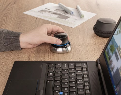 3Dconnexion SpaceMouse mouse Office RF Wireless + Bluetooth + USB Type-A 6DoF