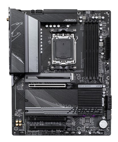 GIGABYTE B650 AORUS ELITE AX V2 Motherboard - AMD Ryzen 9000 Series CPUs, 12+2+2 Phases VRM, up to 8000MHz DDR5 (OC), 1xPCIe 5.0 + 2xPCIe 4.0 M.2, 2.5GbE LAN, WIFI 6E, USB 3.2 Gen 2