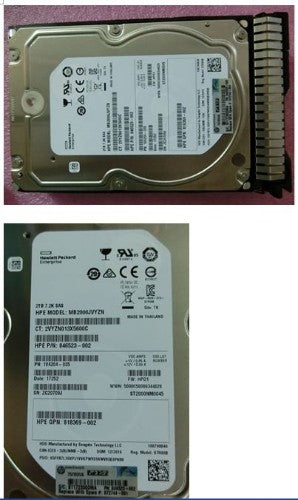 HPE 872744-001 internal hard drive 2 TB 7200 RPM 3.5" SAS