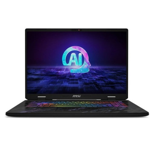 MSI Pulse 17 AI C1V Intel Core Ultra 9 185H Laptop 43.2 cm (17") Quad HD+ 16 GB DDR5-SDRAM 1 TB SSD NVIDIA GeForce RTX 4060 Wi-Fi 6E (802.11ax) Windows 11 Home Black