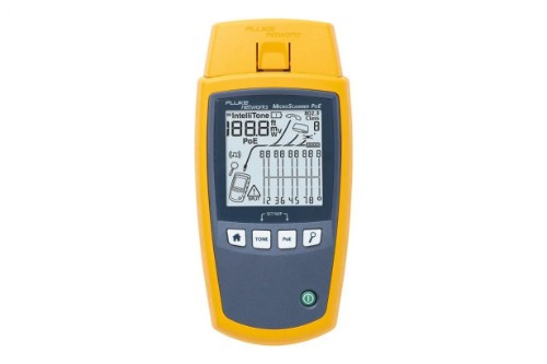 Fluke MicroScanner PoE PoE tester Blue, Yellow