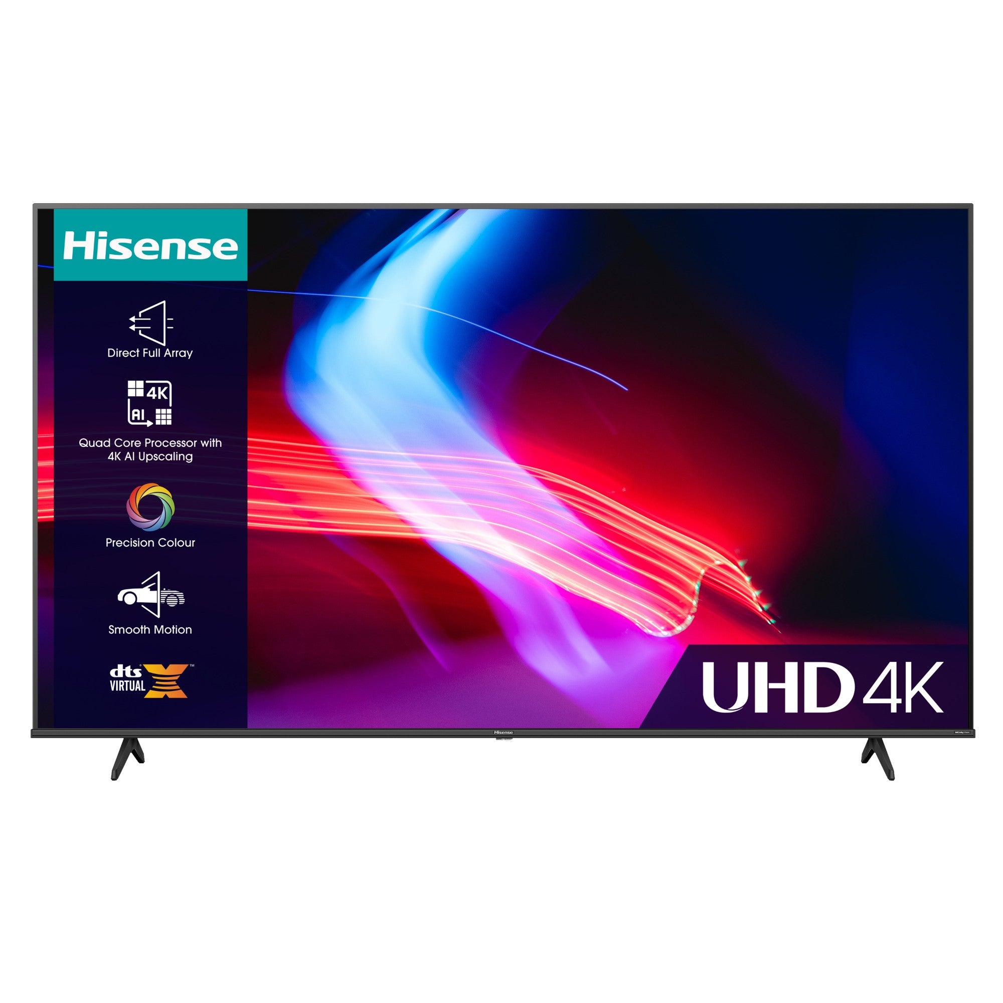 Hisense 70A6KTUK TV 177.8 cm (70") 4K Ultra HD Smart TV Wi-Fi Black 300 cd/m²