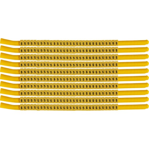 Brady SCNG-18-5 cable marker Black, Yellow Nylon 300 pc(s)