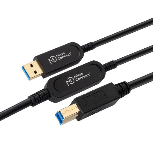 Microconnect MC-USB3.0AB20OP USB cable USB 3.2 Gen 2 (3.1 Gen 2) 20 m USB A USB B Black