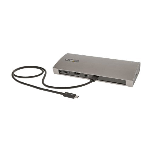 StarTech.com Thunderbolt 4 Dock, 96W Power Delivery, Single 8K/Dual Monitor 4K 60Hz, 3xTB4/USB4 ports, 4xUSB-A, SD, GbE, Thunderbolt 4 Docking Station for Windows or TB3 MacBook, 0.8m Cable