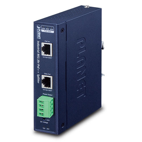 PLANET IPOE-173S network splitter Power over Ethernet (PoE) Blue