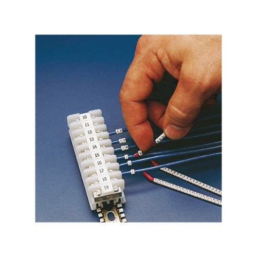 Brady SCN-07-1 cable marker Black, White Nylon 300 pc(s)