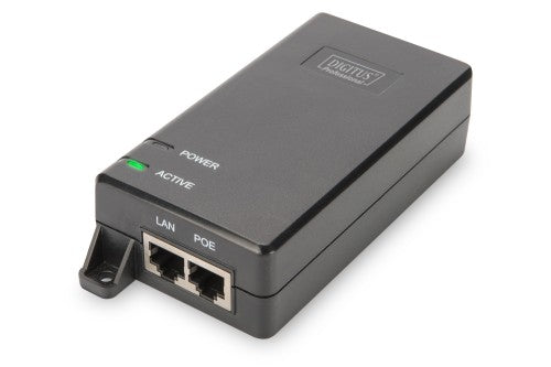 Digitus Gigabit Ethernet PoE+ injector, 802.3at, 30 W