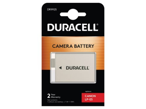 Duracell Camera Battery - replaces Canon LP-E5 Battery